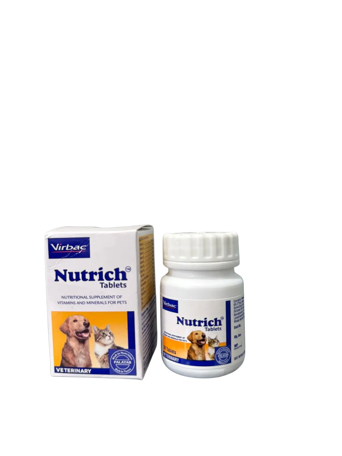 NUTRICH TABLETS FOR PETS 30 TABLETS VIRBAC