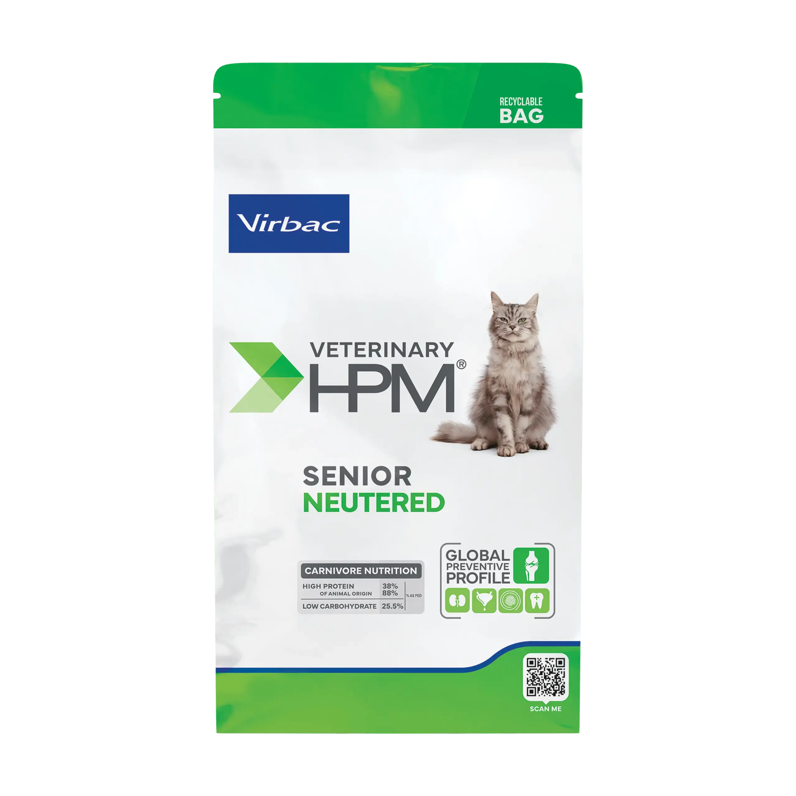 Virbac HPM Senior Neutered Dry Cat Food Virbac