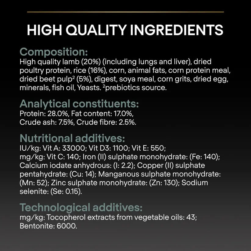 PURINA® PRO PLAN® DOG SMALL & MINI ADULT SENSITIVE DIGESTION WITH OPTIDIGEST® RICH IN LAMB PetFit.ae