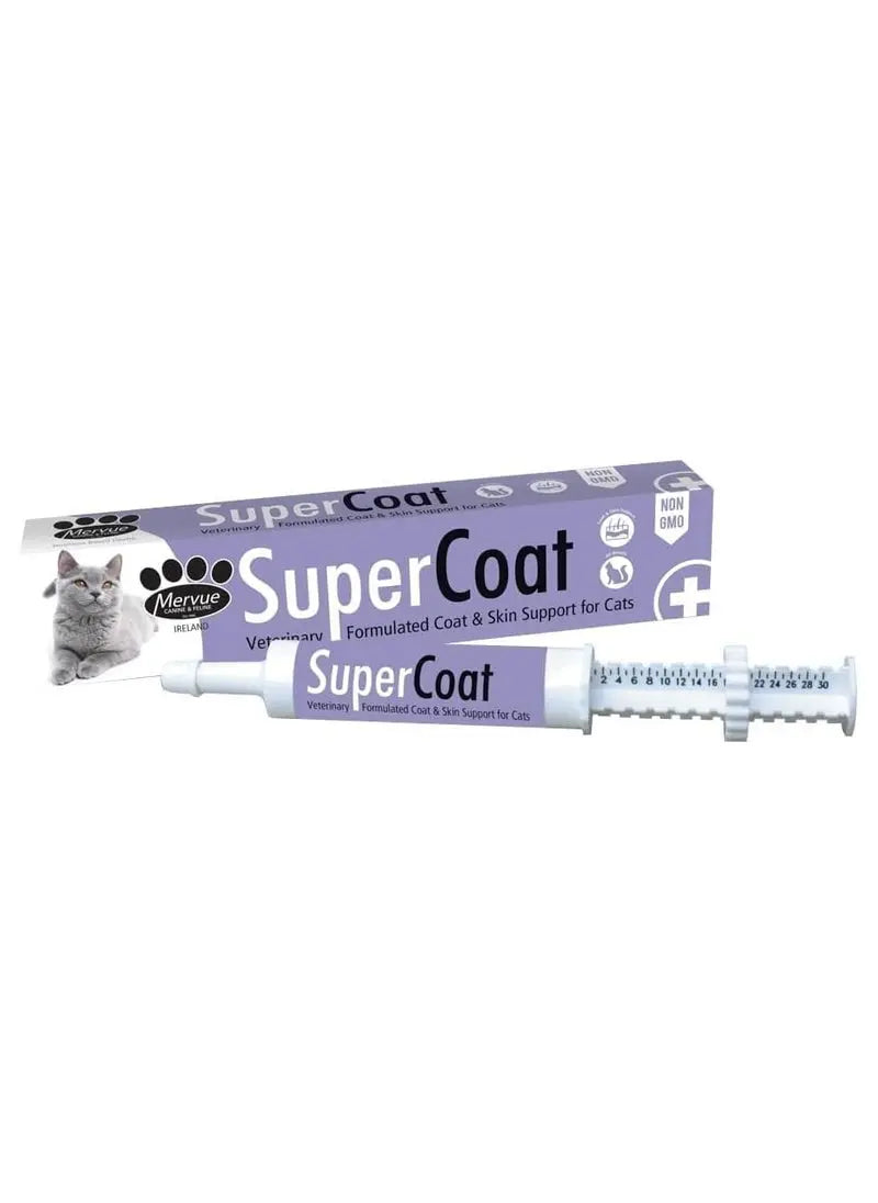 SUPERCOAT PASTE FOR CATS & KITTENS HEALTHY COAT & SKIN SUPPORT 30 ml Mervue Laboratories