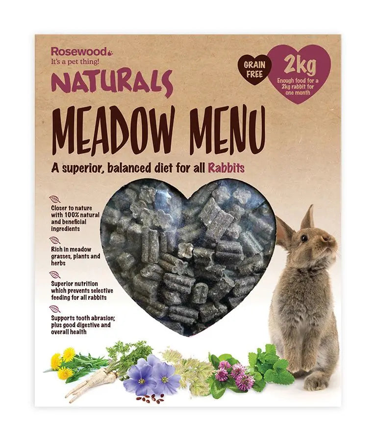 ROSEWOOD NATURALS MEADOW MENU RABBIT FOOD 2KG ROSEWOOD