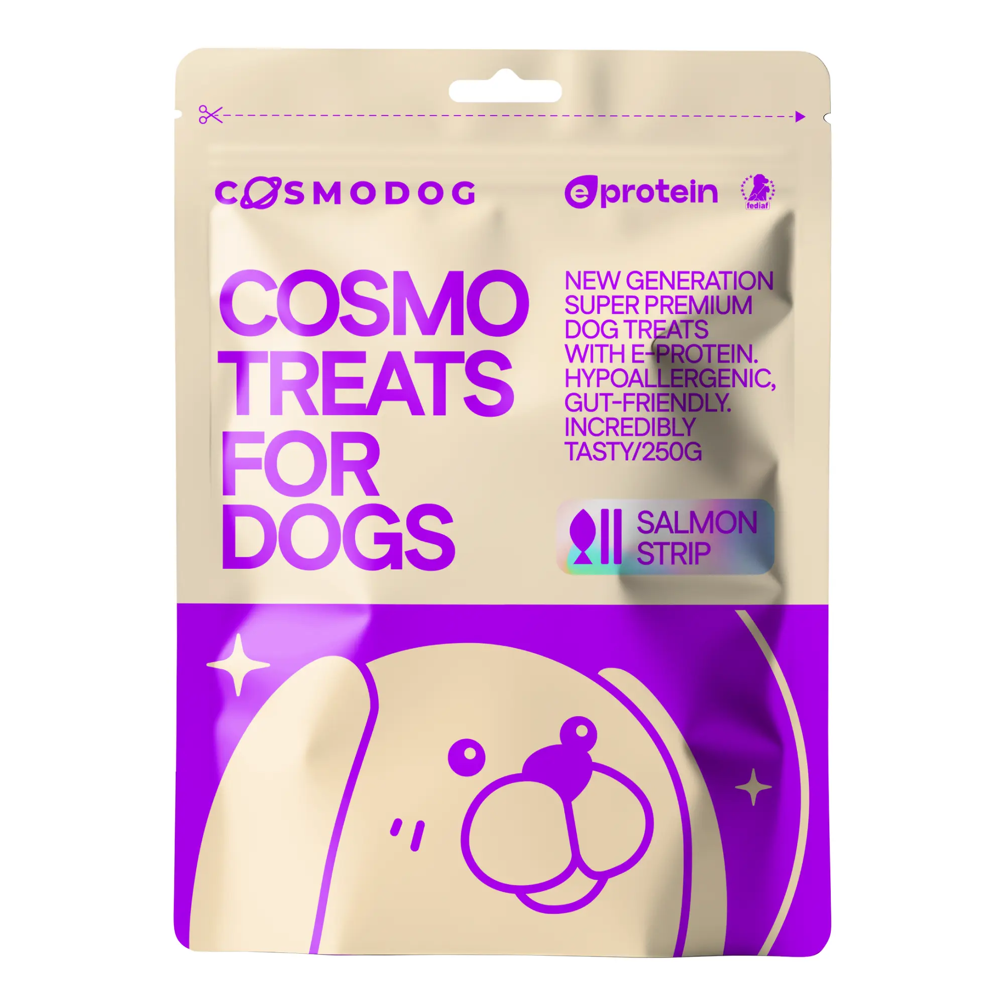 COSMO TREATS FOR DOGS SALMON STRIP COSMO PETS