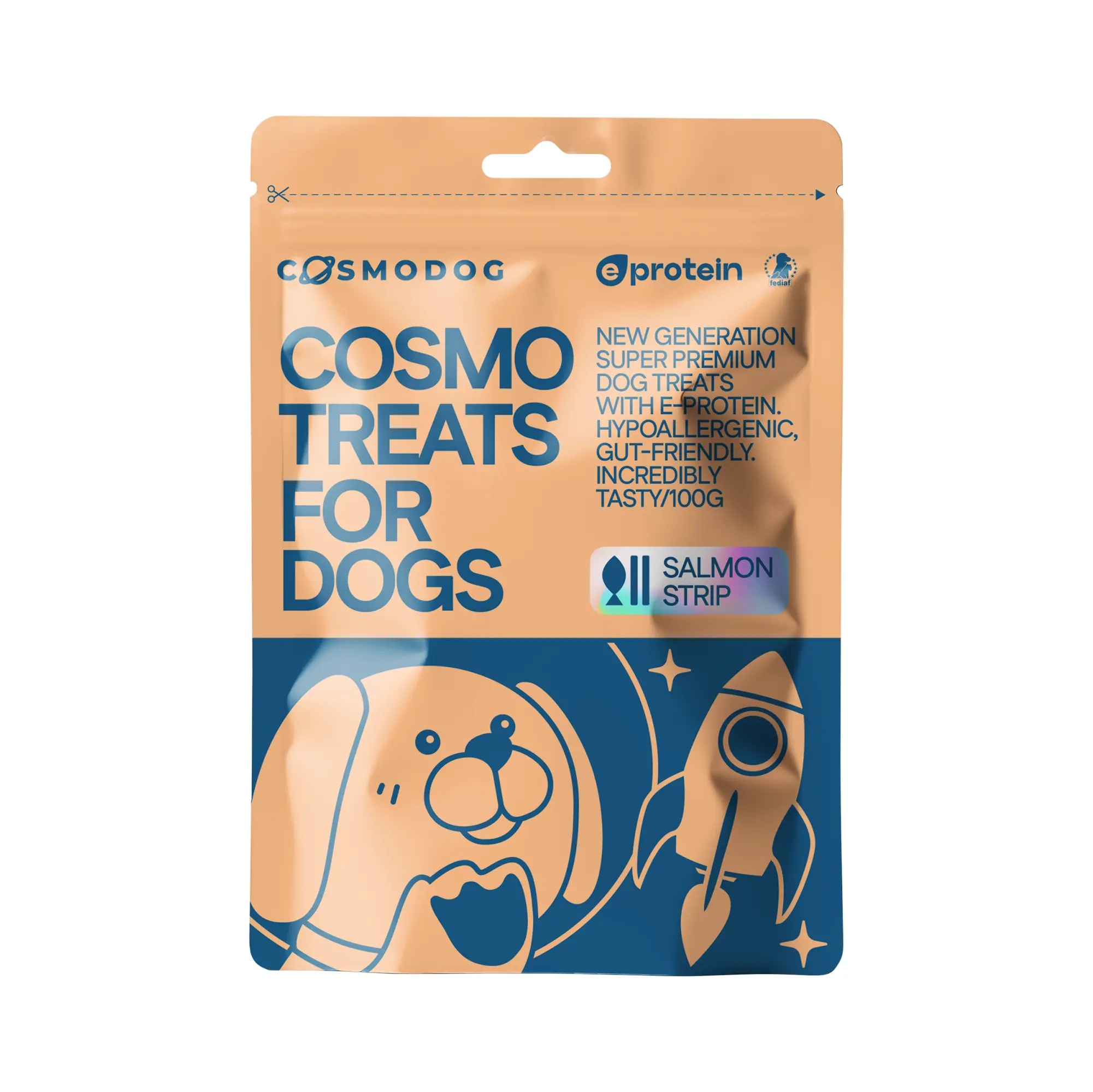 COSMO TREATS FOR DOGS SALMON STRIP COSMO PETS