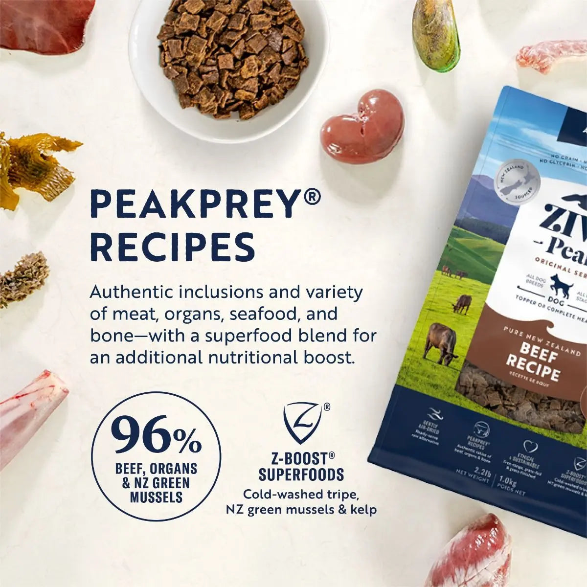 ZIWI PEAK AIR-DRIED BEEF RECIPE DRY DOG FOOD ZIWI PEAK