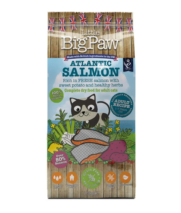 LITTLE BIGPAW ATLANTIC SALMON ADULT DRY CAT FOOD 1.5KG LITTLE BIGPAW