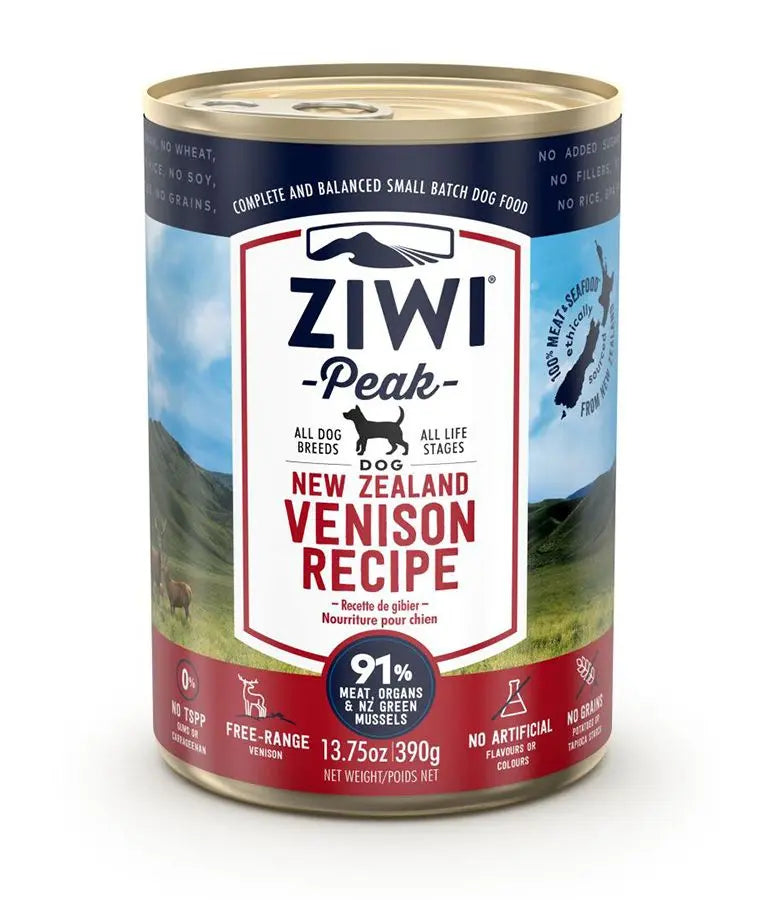 ZIWI PEAK VENISON RECIPE WET DOG FOOD 390G ZIWI PEAK