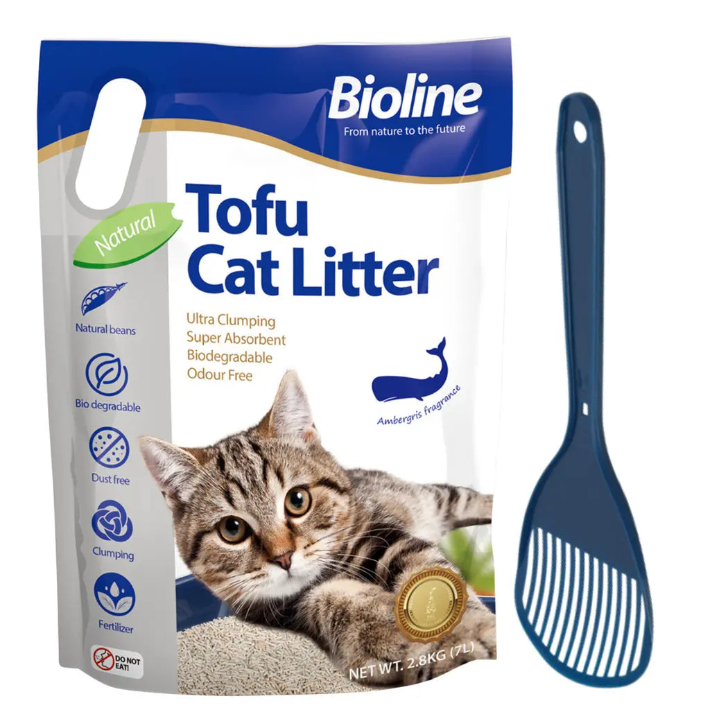 Combo Offer- Bioline Tofu Cat Litter 7L + Moderna Cat Litter Scoop Bioline
