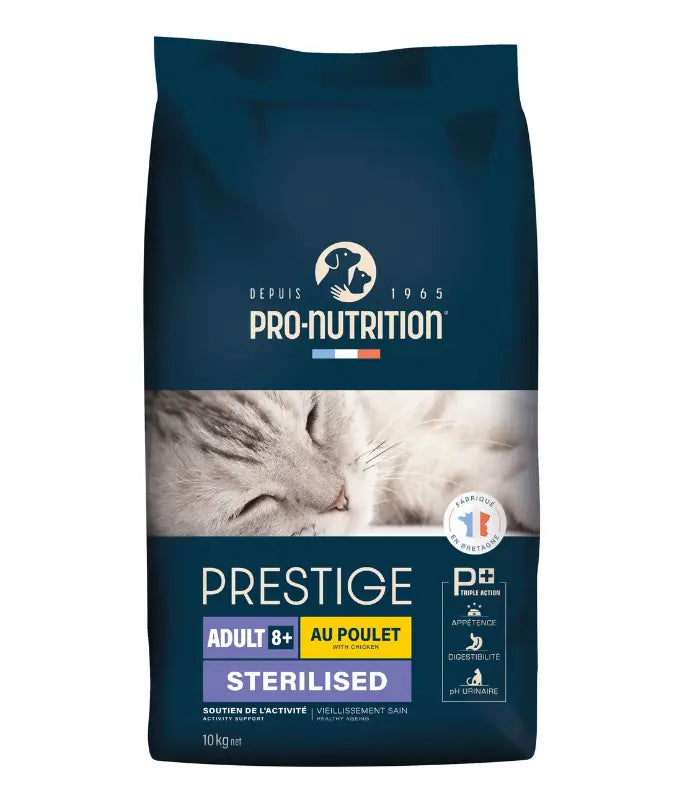PRO NUTRITION PRESTIGE CAT ADULT 8+ STERILISED CHICKEN Pro Nutrition