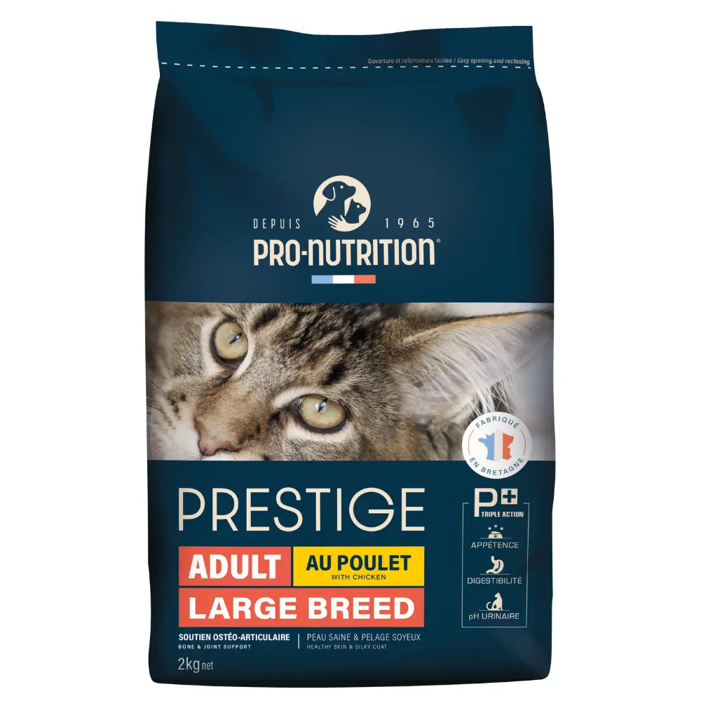 PRO NUTRITION PRESTIGE CAT ADULT LARGE BREED WITH CHICKEN 2KG Pro Nutrition