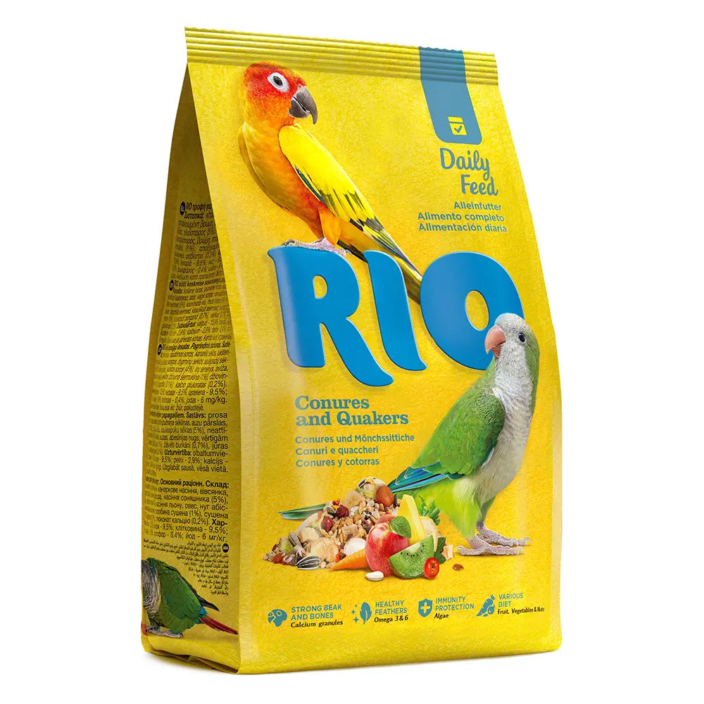 RIO DAILY FOOD FOR CONURES AND QUAKERS 1KG RIO