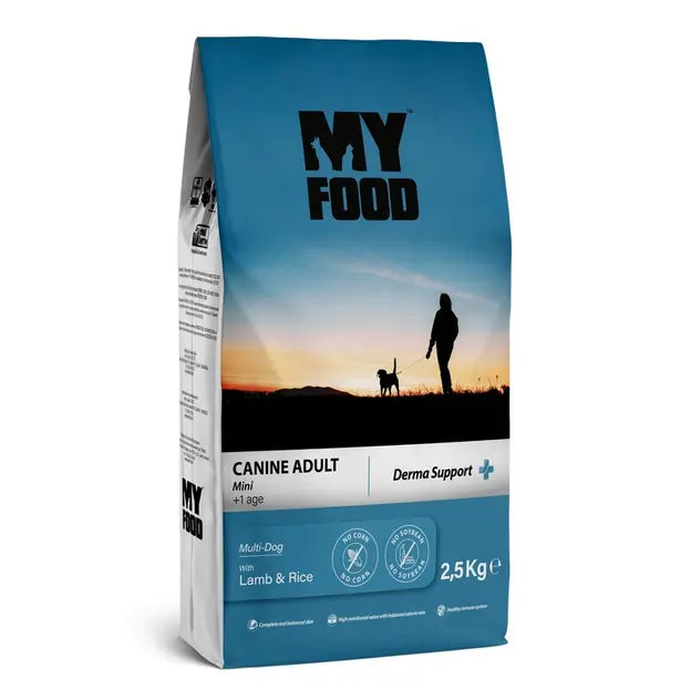 MYFOOD ADULT MINI BREED DOG DRY FOOD FOR DERMA SUPPORT 2.5KG MYFOOD