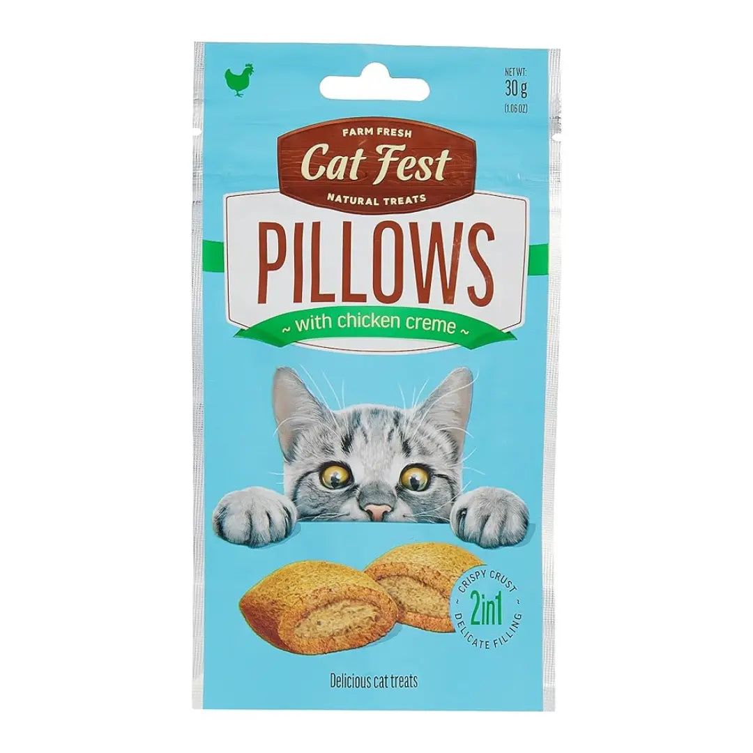 FARM FRESH CAT FEST PILLOWS WITH CREAM CAT TREAT 30G Farm Fresh