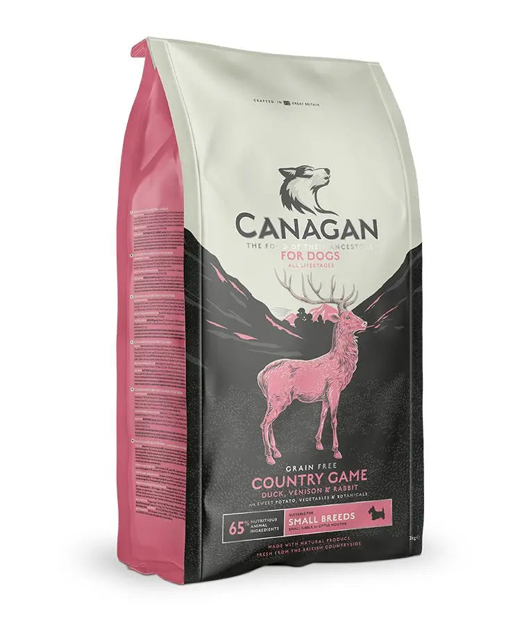 CANAGAN COUNTRY GAME SMALL BREED DRY DOG FOOD 2KG CANAGAN