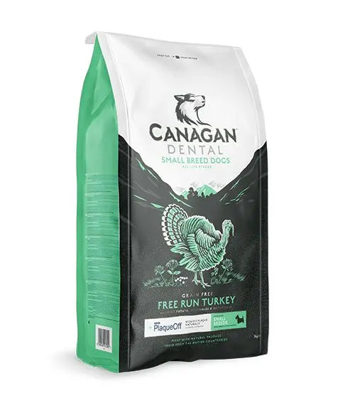 CANAGAN DENTAL FREE RUN TURKEY SMALL BREED DOG FOOD 2KG CANAGAN