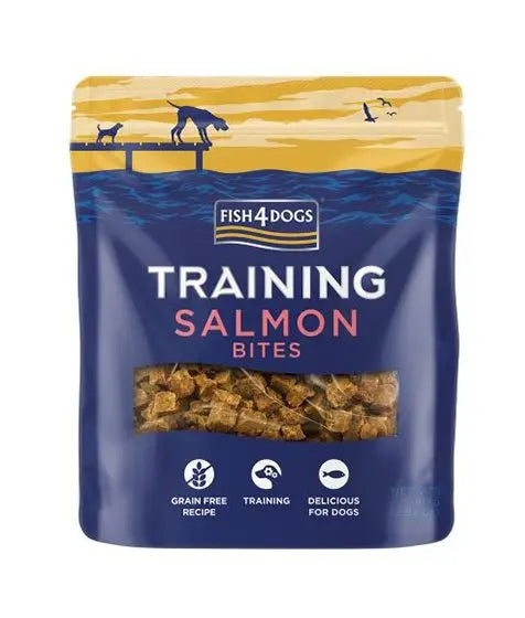 FISH4DOG TRAINING SALMON BITES DOG TREATS 80G FISH4DOGS