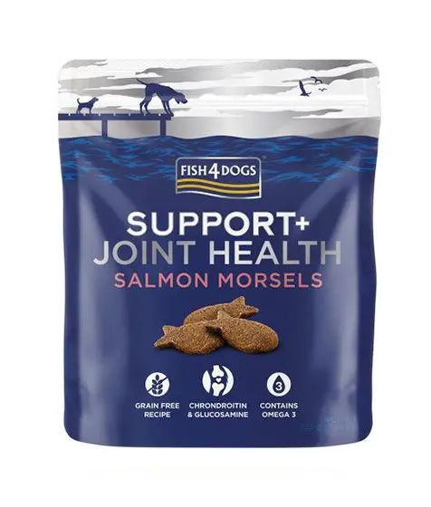 FISH4DOGS SUPPORT+ JOINT HEALTH SALMON MORSELS DOG TREATS 225G FISH4DOGS