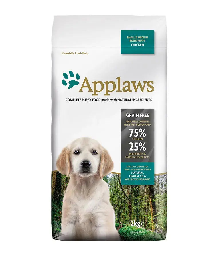 APPLAWS CHICKEN WITH LAMB SMALL & MEDIUM BREED ADULT DRY PUPPY FOOD APPLAWS