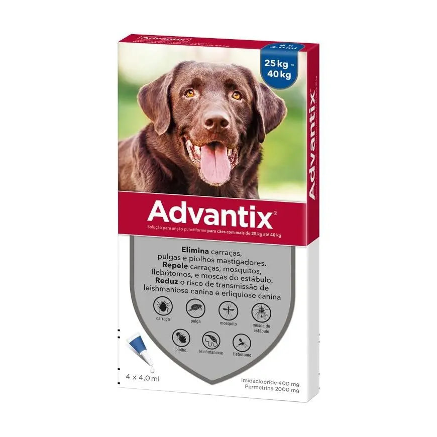 ADVANTIX SPOT-ON SOLUTION FOR DOGS 4.0ML 25-40KG Elanco