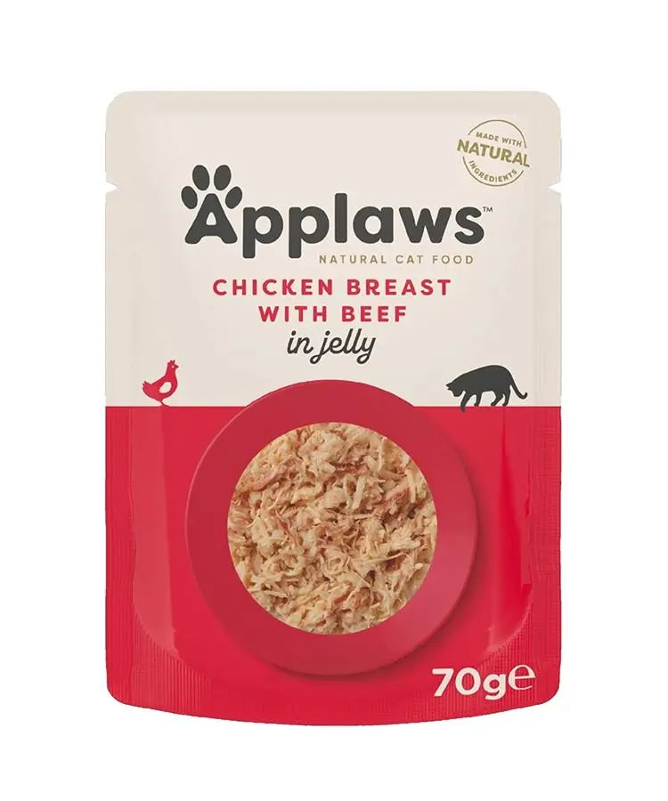 APPLAWS IN JELLY POUCH ADULT WET CAT FOOD 70G APPLAWS