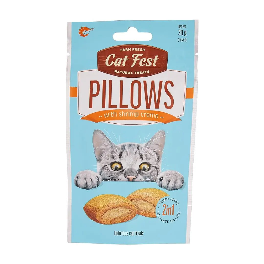 FARM FRESH CAT FEST PILLOWS WITH CREAM CAT TREAT 30G Farm Fresh