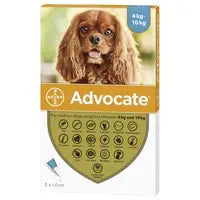 ADVOCATE SPOT-ON SOLUTION FOR MEDIUM DOGS 4-10KG 1.0ML Elanco