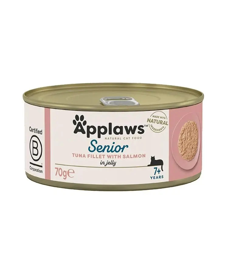 APPLAWS SENIOR IN JELLY WET CAT FOOD 70G TIN APPLAWS