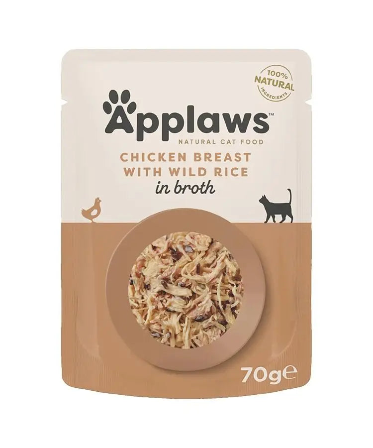 APPLAWS IN BROTH WET CAT FOOD 70G POUCH APPLAWS