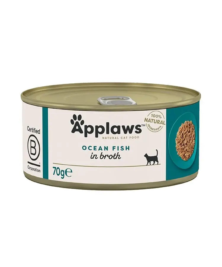APPLAWS IN BROTH ADULT WET CAT FOOD IN TIN APPLAWS