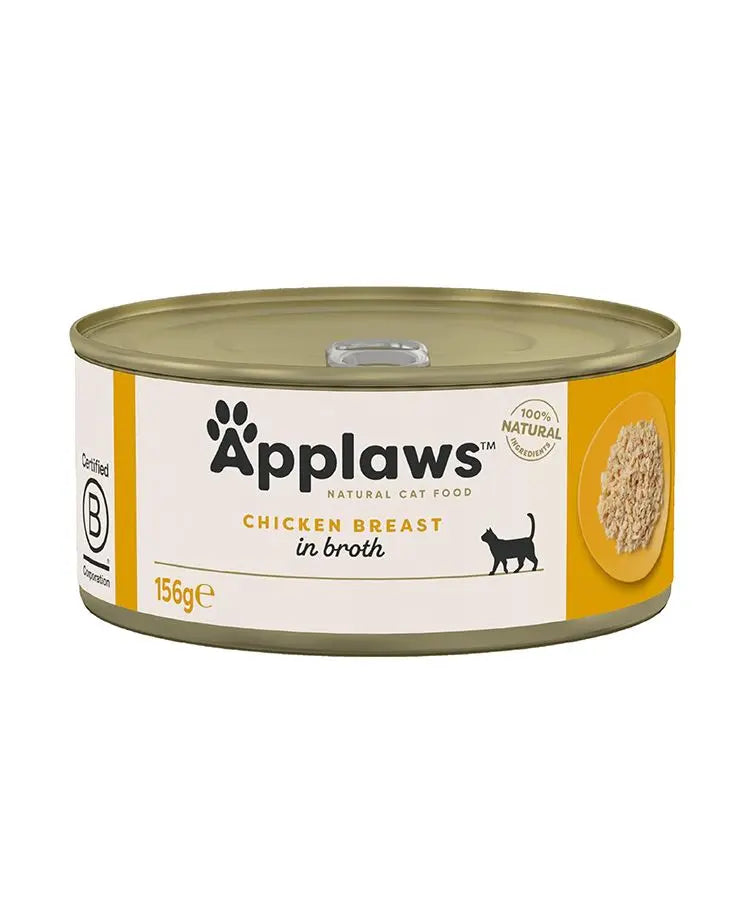 APPLAWS IN BROTH ADULT WET CAT FOOD IN TIN APPLAWS