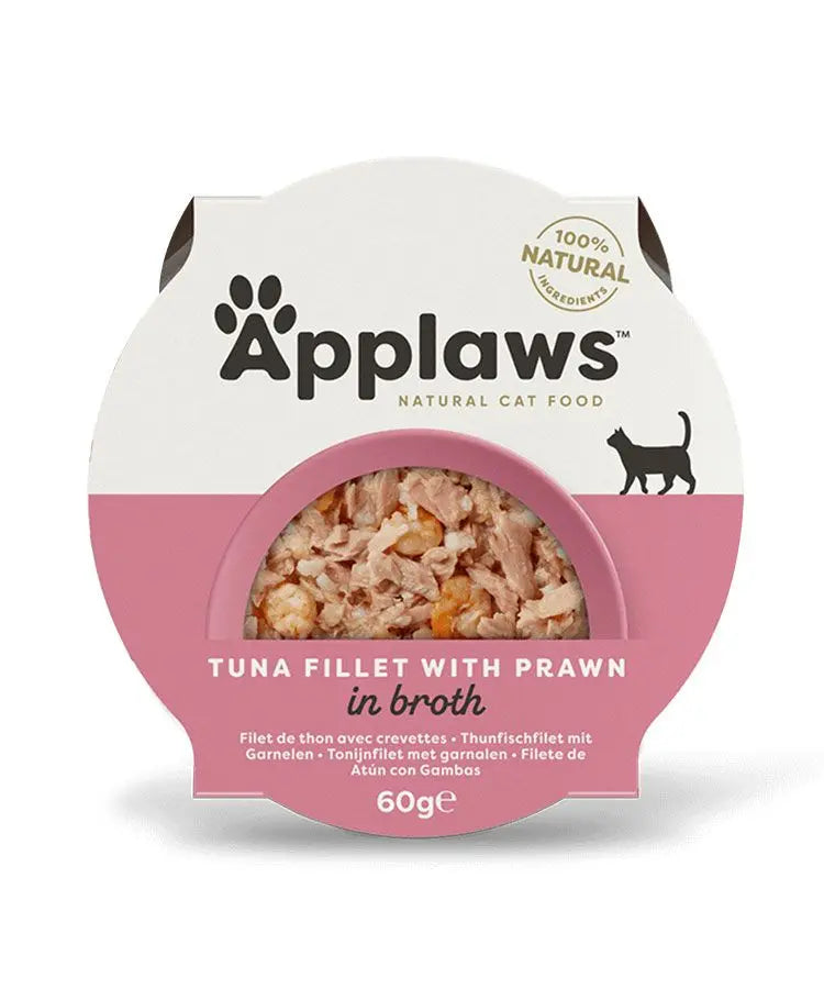APPLAWS IN BROTH ADULT WET CAT FOOD 60G POT APPLAWS