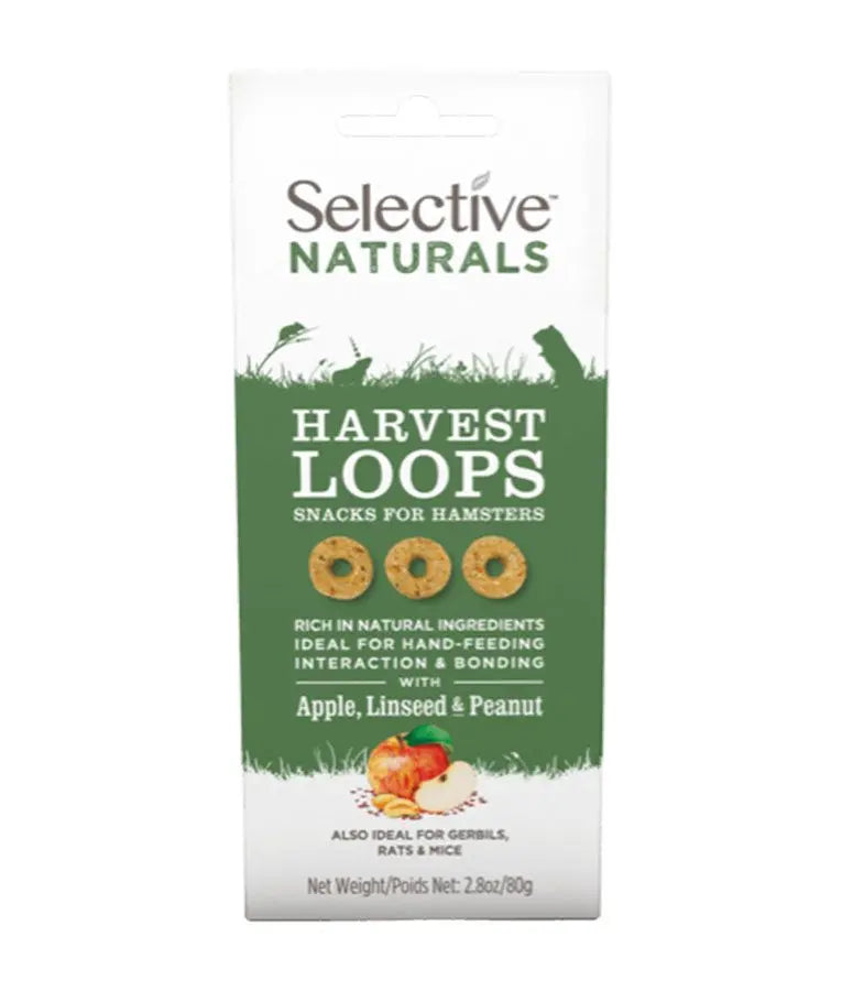 Supreme Selective Naturals Harvest Loops Hamster Treat 80g SELECTIVE