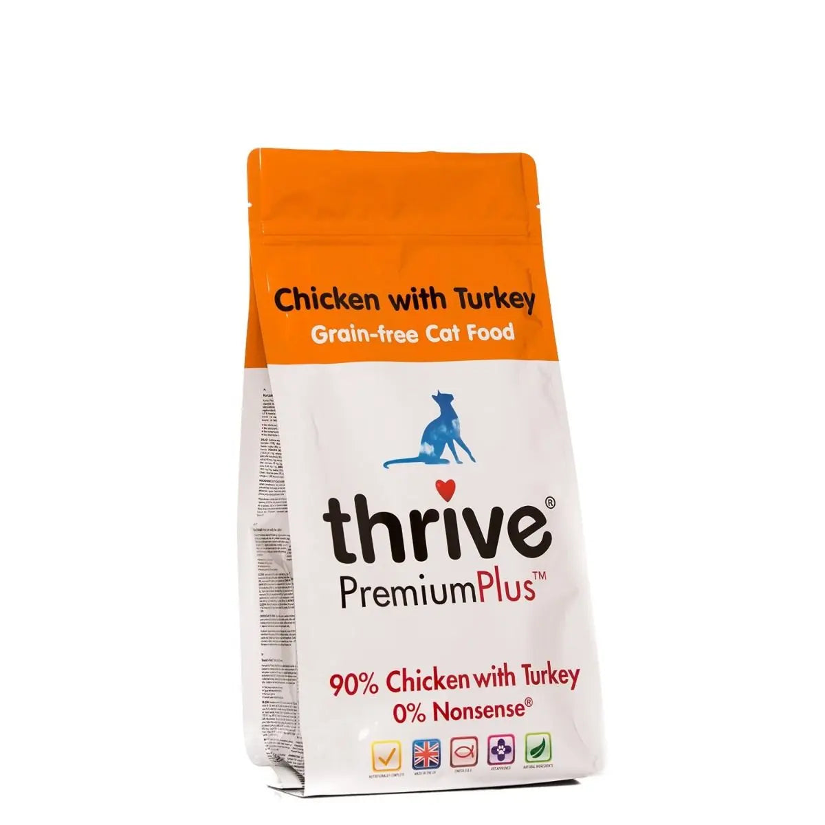 THRIVE PREMIUMPLUS CHICKEN WITH TURKEY DRY CAT FOOD 1.5KG THRIVE