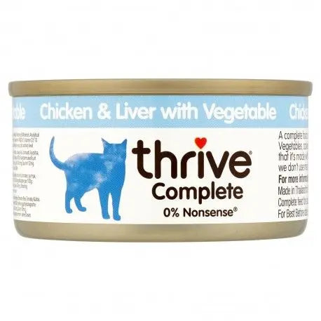 THRIVE COMPLETE WITH VEGETABLES WET CAT FOOD 75G THRIVE