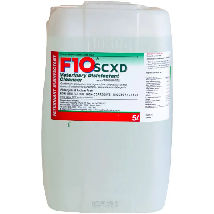 F10 SCXD VETERINARY DISINFECTANT CLEANSER F10