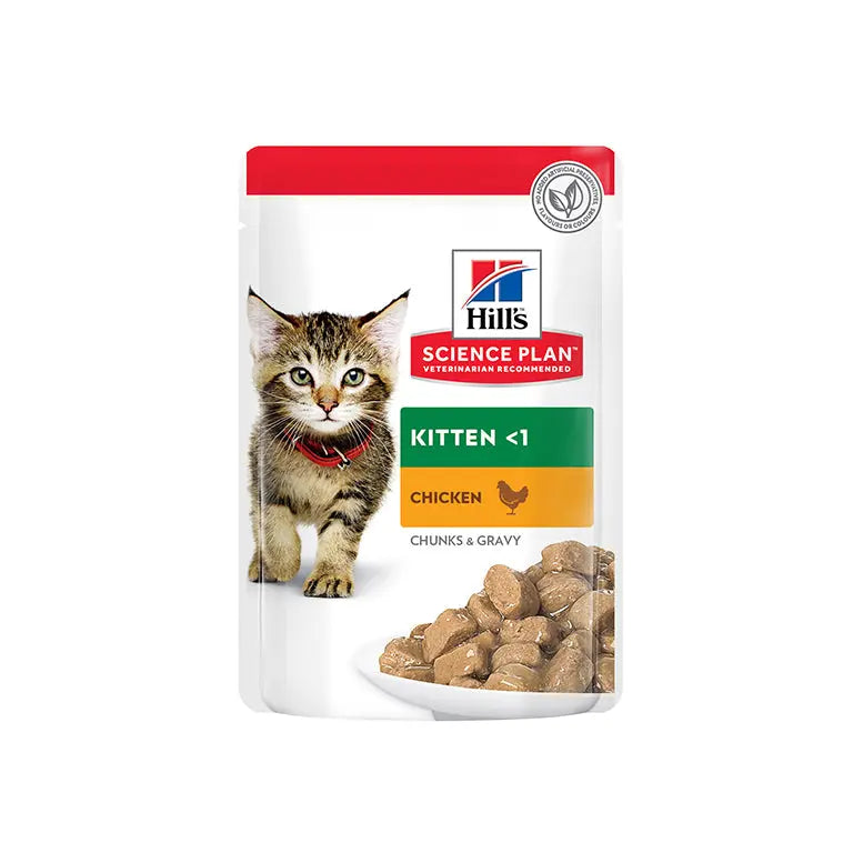 HILL'S SCIENCE PLAN TENDER CHUNKS & GRAVY KITTEN WET FOOD 85G Hills