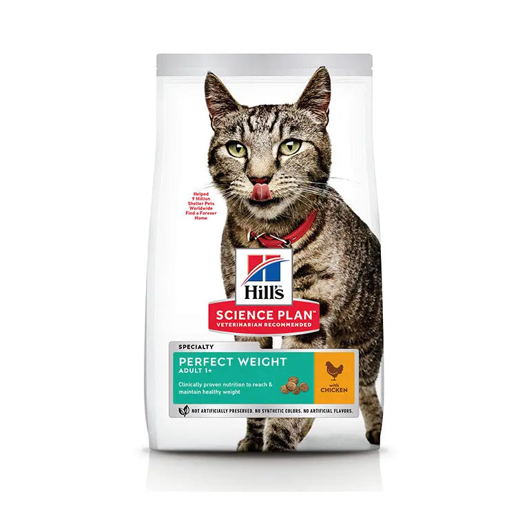 HILL'S SCIENCE PLAN PERFECT WEIGHT ADULT CAT FOOD WITH CHICKEN Hills