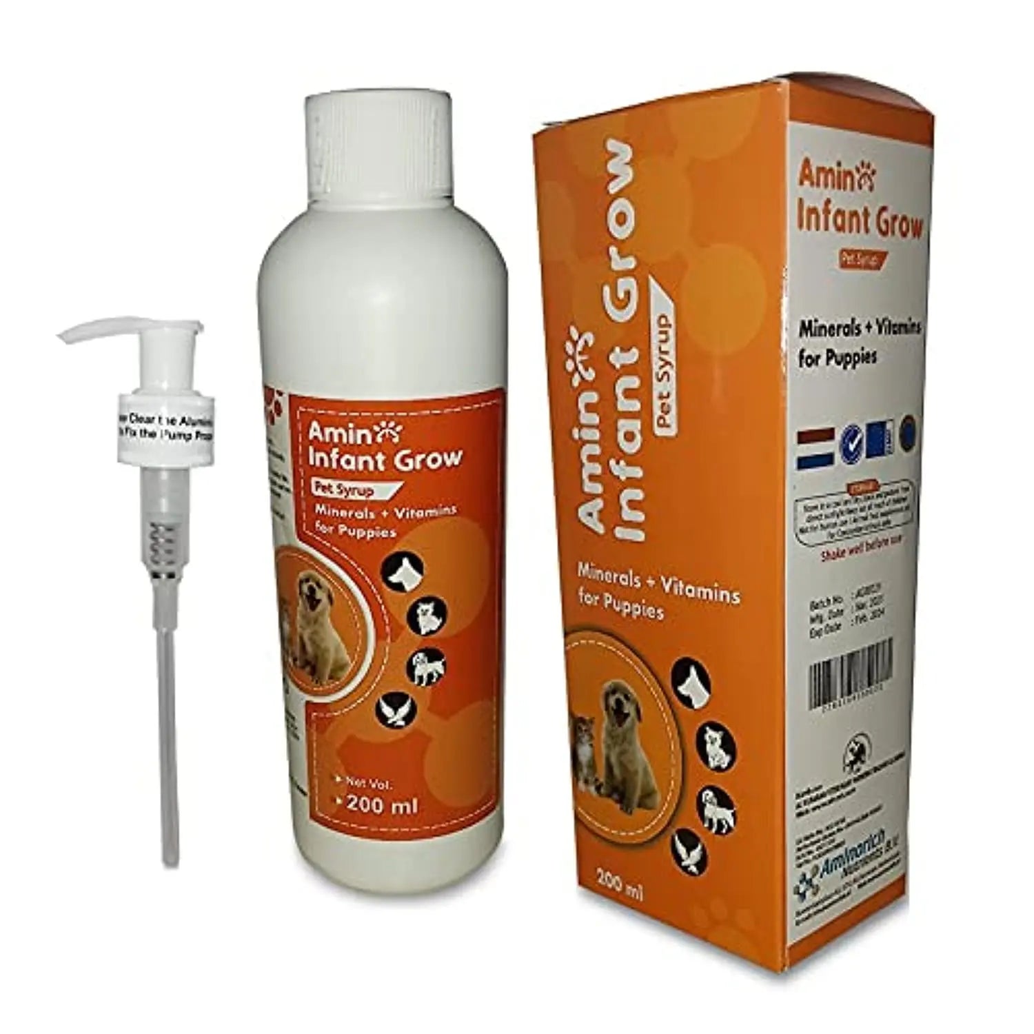 AMINO INFANT GROW PET SYRUP 200ML Aminorich