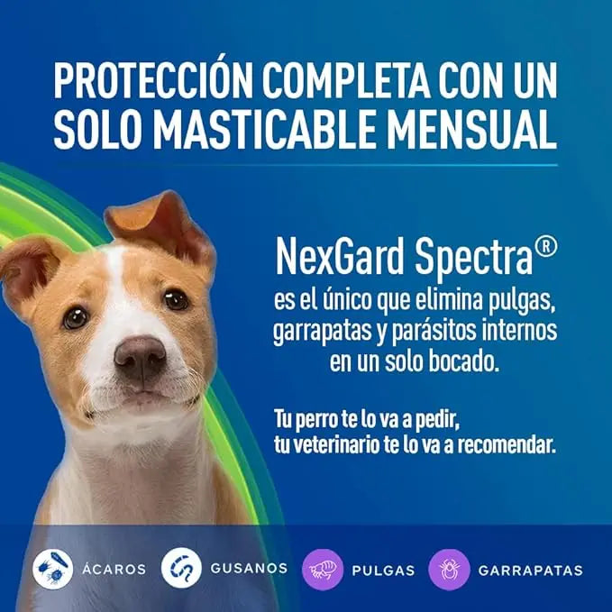 NEXGARD SPECTRA 3 CHEW TABLETS FOR DOGS 7.6 - 15KG Boehringer Ingelheim