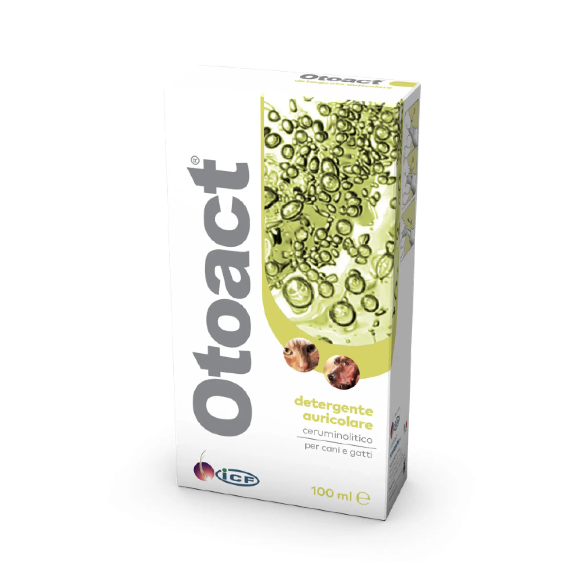 Otoact Ear Cleanser for Dogs and Cats 100 ml ICF