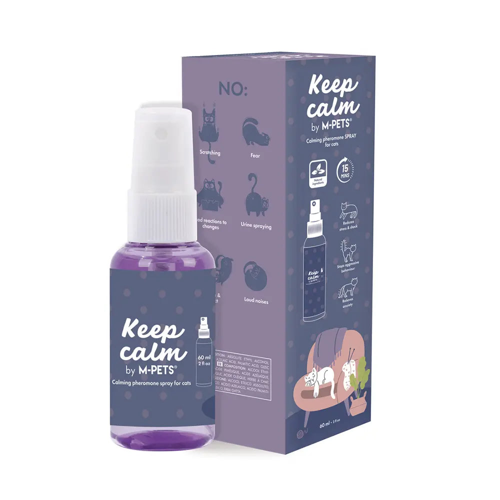 M-PETS KEEP CALM CALMING PHEROMONE SPRAY FOR CATS 60ML M-PETS
