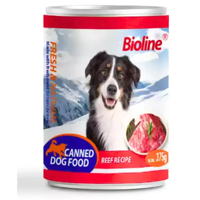 BIOLINE CANNED DOG FOOD 375G Bioline