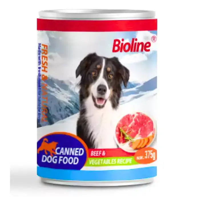 BIOLINE CANNED DOG FOOD 375G Bioline