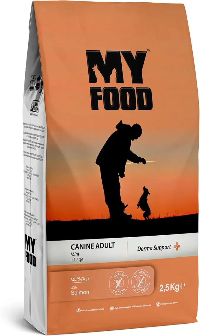 MYFOOD ADULT MINI BREED DOG DRY FOOD FOR DERMA SUPPORT 2.5KG MYFOOD