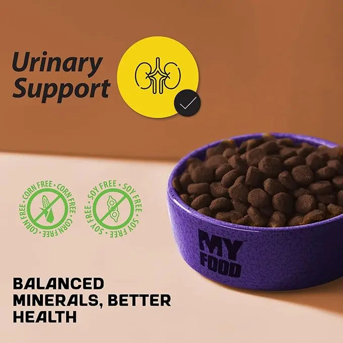 MYFOOD ADULT CAT DRY FOOD WITH SALMON URINARY SUPPORT 1.5KG MYFOOD