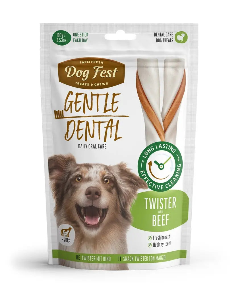 DOG FEST DENTAL TREATS FOR ADULT DOGS TWISTER 100G Dog Fest