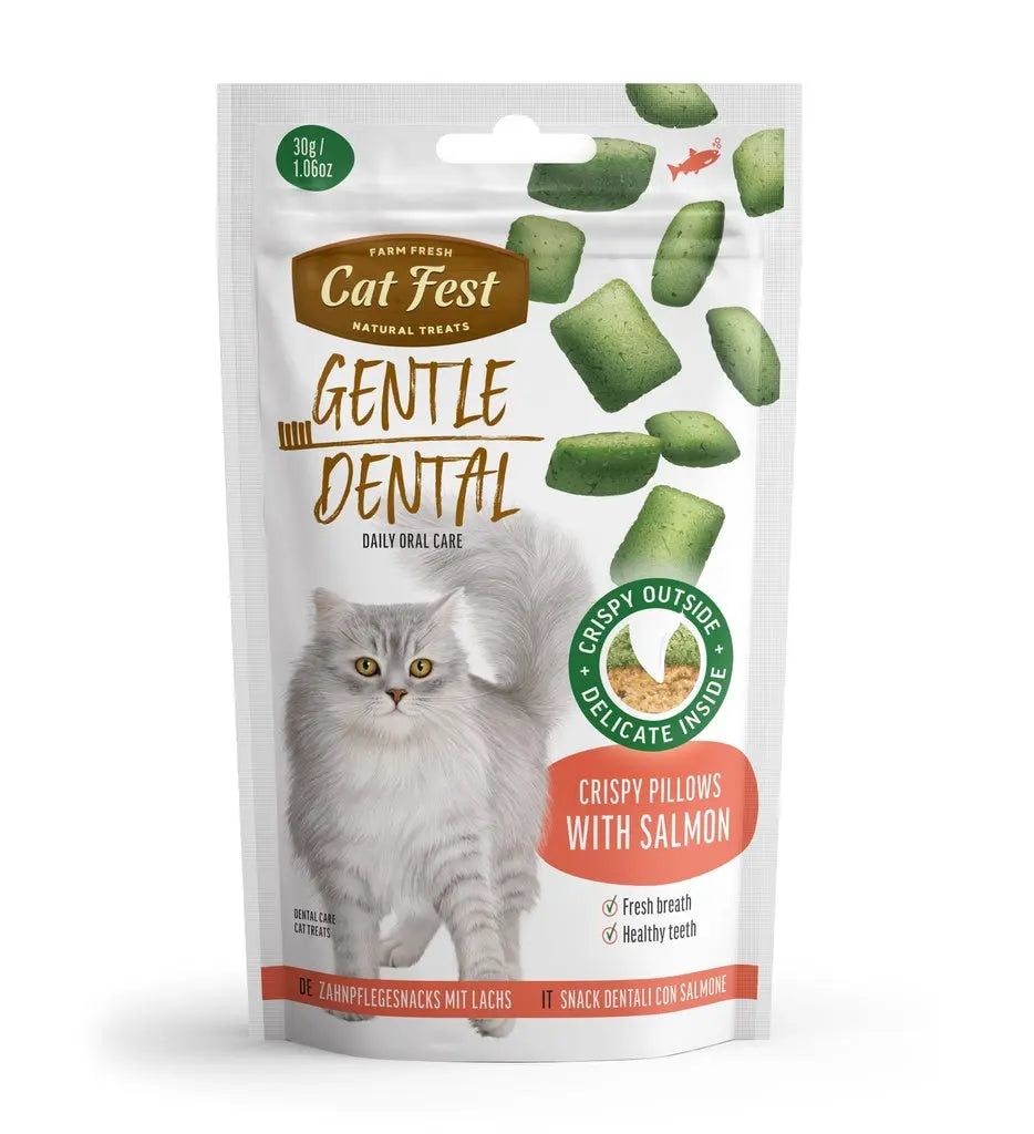 CAT FEST DENTAL TREATS FOR CATS CRISPY PILLOWS 30G CAT FEST