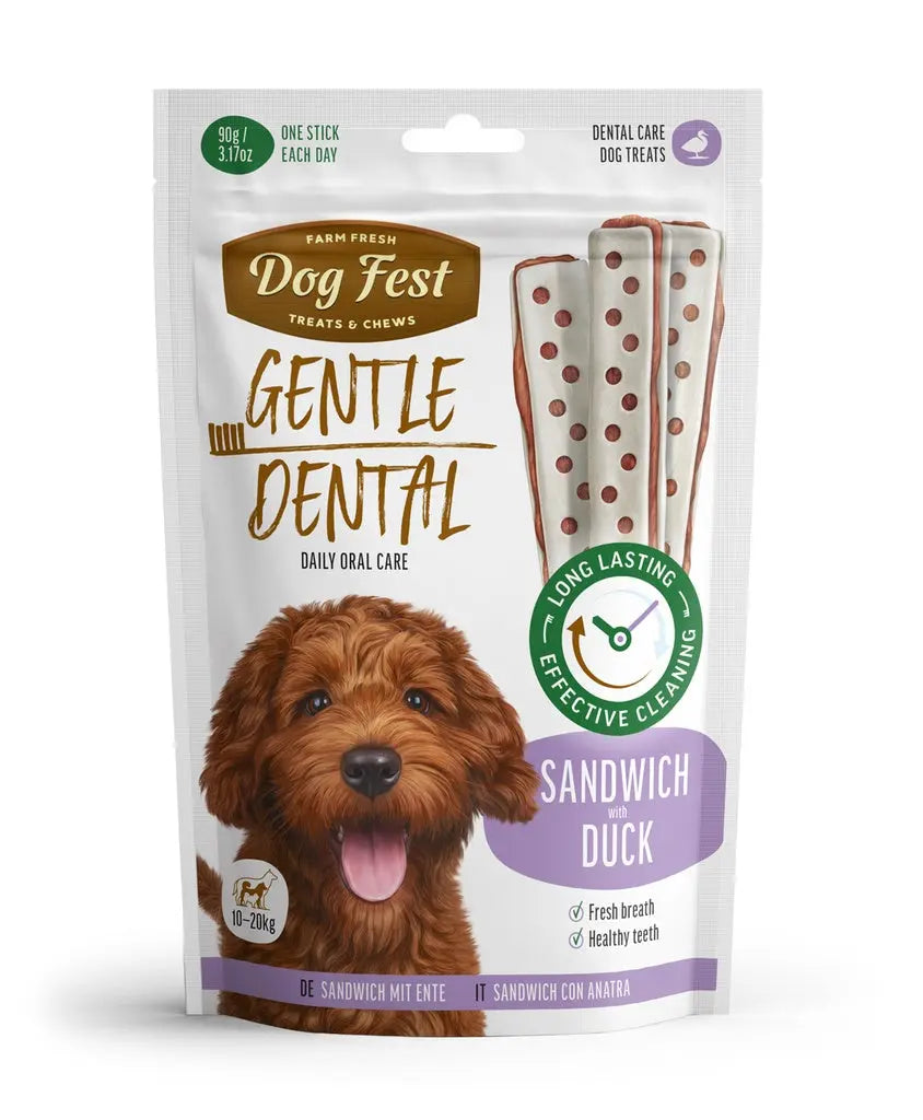 DOG FEST DENTAL TREATS FOR ADULT DOGS SANDWICH 90G Dog Fest