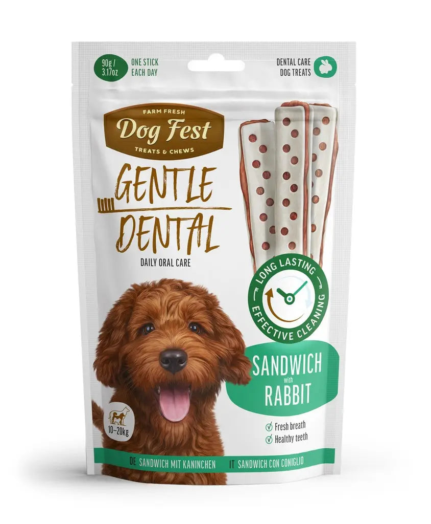 DOG FEST DENTAL TREATS FOR ADULT DOGS SANDWICH 90G Dog Fest