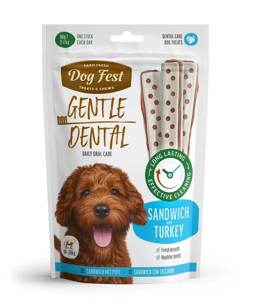 DOG FEST DENTAL TREATS FOR ADULT DOGS SANDWICH 90G Dog Fest
