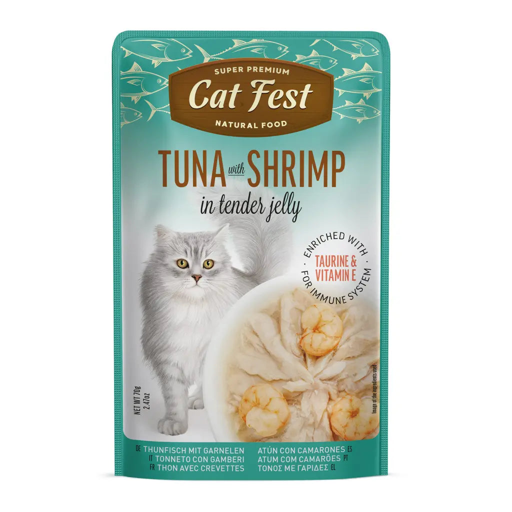 CAT FEST TUNA  IN TENDER JELLY FOR CATS 70G CAT FEST